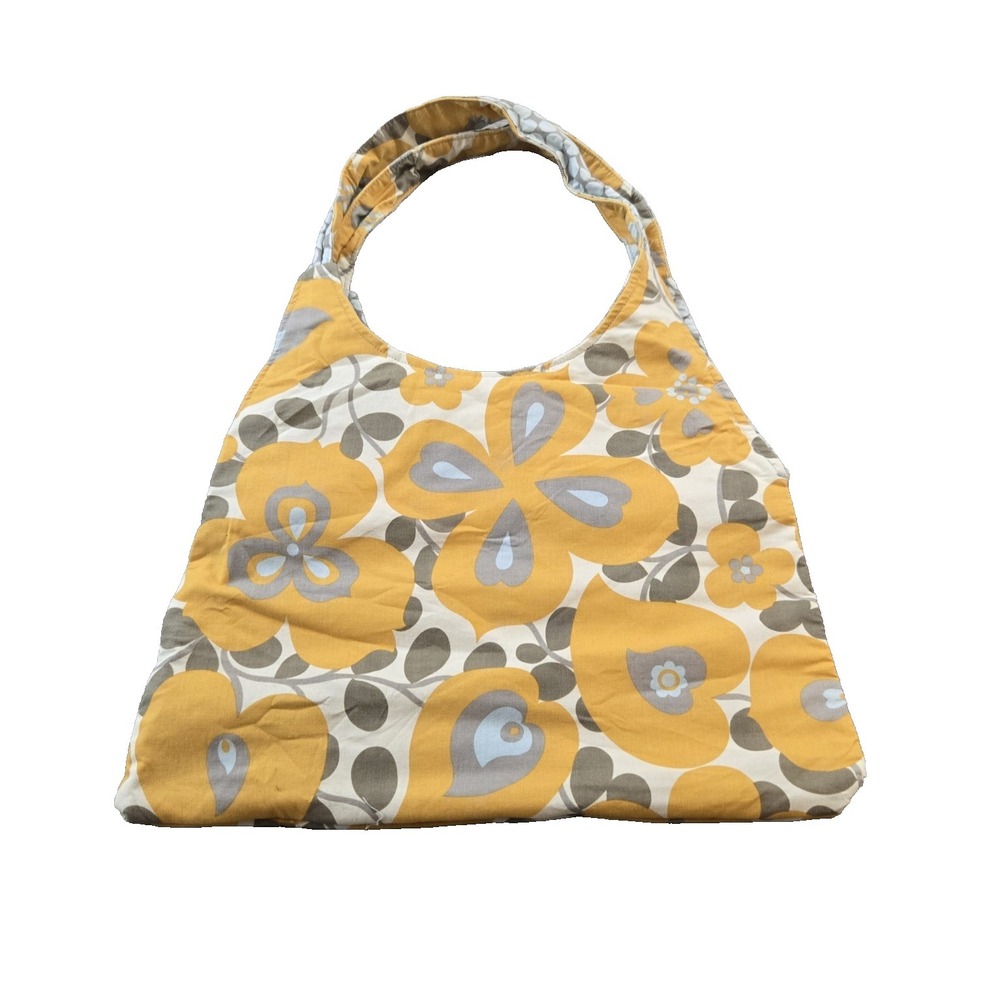 Handmade Fabric‎ Shoulder Bag Reversible With Contrasting Handle Designs